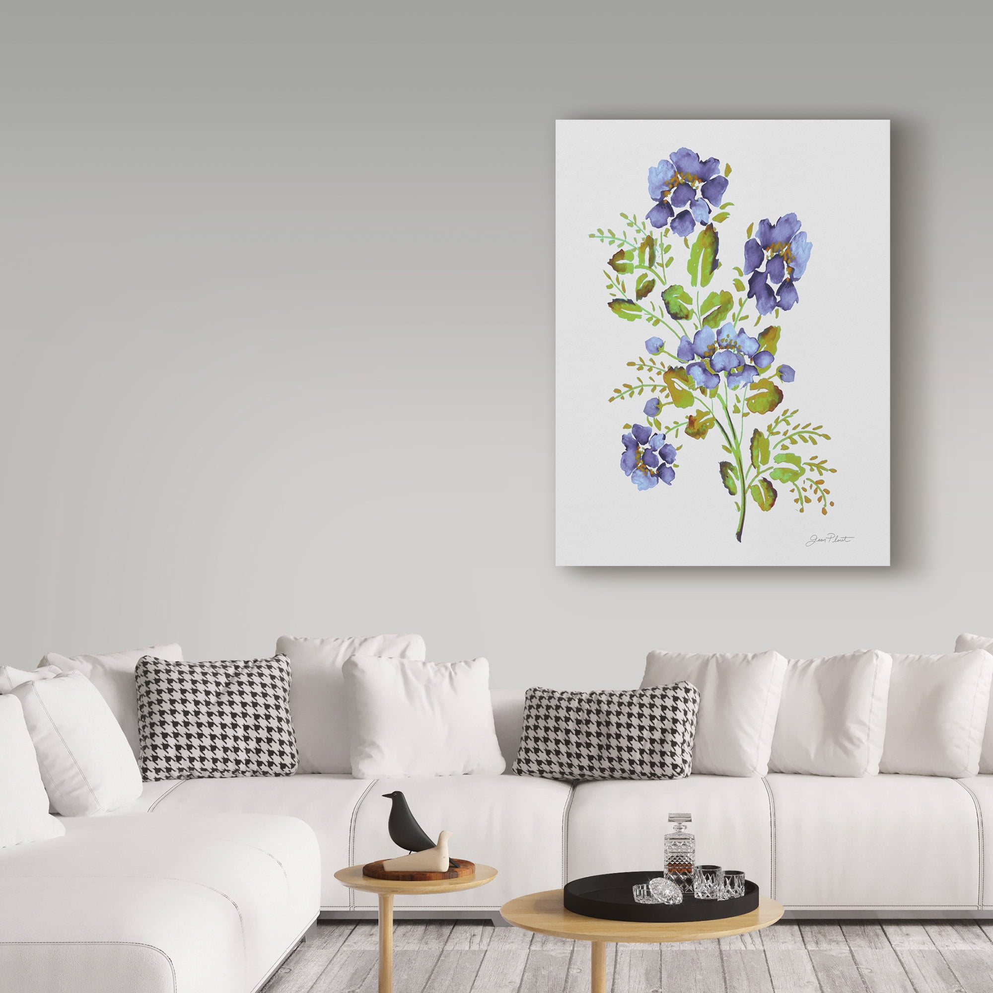 Trademark Fine Art 'Wild Rose Purple 2' Canvas Art by Jean Plout