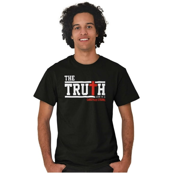 Truth John 14:6 Christian Verse Men's Graphic T Shirt Tees Brisco Brands S