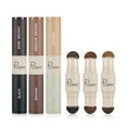 thumbnail image 5 of Dual-Color Black Dark Brown Eyebrow Stamp Stencil Kit with Reusable Eyebrow Stencils, Brush, Eyebrow Razor, Brow Stamping Shaping Kit Long Lasting Waterproof Tinting Definer Brow Powder, 5 of 5