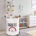 thumbnail image 5 of Mziart Baby Laundry Basket for Girls Boys, Cute Kids Laundry Hampers Collapsible Dirty Clothes Hamper Nursery Toy Storage Baskets Gift Baskets (Rainbow), 5 of 7