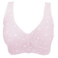 thumbnail image 2 of harmtty Women Bra Fashion Maternity Bra Top Underwear Breastfeeding Pregnant Feeding Bra Large Size,Pink,44/100B, 2 of 6
