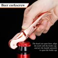 thumbnail image 4 of ReaNea Waiters Corkscrew Rose Gold Wine Bottle Opener with Foil Cutter, 4 of 7