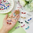 thumbnail image 3 of 1box 40pcs 10 colors Alloy with Acrylic Rhinestone Pendants Silver Dragonfly Mixed color 19x31.5x5.5mm Hole: 2mm 4pcs/color, 3 of 7