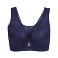 thumbnail image 4 of Fulorrnie Bras for Women Juniors Plus Size Wirefree Supportive Lift Yoga Sports Workout Gym Seamless Strapless Comfort Bra Navy 40D, 4 of 10