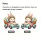 thumbnail image 5 of Fiudx Colgante de Enano de Pascua, Diseño Acrílico Brillante, Fácil de Colgar, Estilo Festivo Vibrante, Versátil para Árboles, Paredes y Espejos de Coche, Tamaño de 8 Cm, Regalo Perfecto para Amigos, 5 of 7