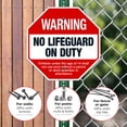thumbnail image 4 of No Lifeguard On Duty Sign,, 4 of 8