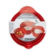 thumbnail image 5 of Farberware Professional Set of 3 Nesting Plastic Mixing Bowl Set, Red, 5 of 11