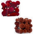thumbnail image 5 of Texwix Flexcamo 28Pcs Velvet Christmas Tree Ornaments Set, Shatterproof Xmas Ball Decor,for Holiday Tree/Party/Wreath/Garland Decoration, 5 of 7
