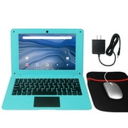 T&C Laptop Computer-10.1 Inch Kids Laptop powered by Android 7.1.1 OS, 2gb Ram +32gb, Bluetooth, Wi-Fi- Blue
