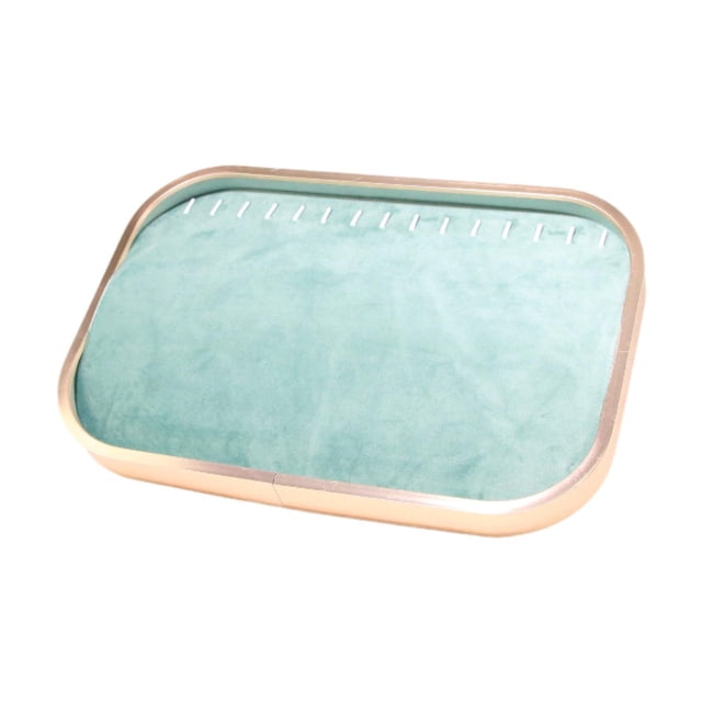 Bandeja de joyería de aleación de aluminio Salvador Bandeja para collares 30x20 cm