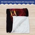 thumbnail image 3 of Kainsy Blanket for Boys, Comfy Plush Flannel Fleece Throw Blanket Lightweight Warm Beast Blanket, Soft Fluffy Fuzzy Black Blanket for Kids Boys Girls Birthday Gifts, Travel and Beach(40"x50"), 3 of 8