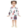 thumbnail image 5 of Christmas Theme Gifts Girls'long-sleeved dress Thickened A-dress Warm Dress Basic Shirt Party Dresses, 5 of 7