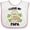 White/Pink, variant on Inktastic Cute Sloth I Love My Papa with Green Leaves Boys or Girls Baby Bib