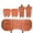 Orange, variant on Vabuena Seat Cushion, Vabuena Car Seat Cushion, Car Seat Cushions for Driving, Skin-Friendly Leather Seat Cushions, Non-Slip Memory Foam Pad for Auto, Office Chair