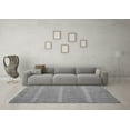 thumbnail image 3 of Ahgly Company Indoor Square Solid Gray Modern Area Rugs, 3' Square, 3 of 4