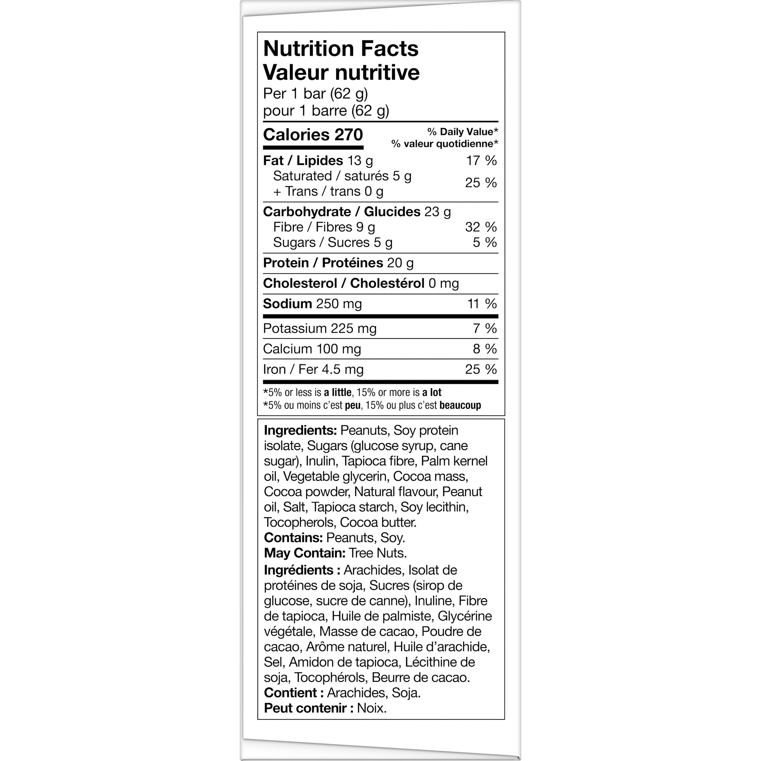 KIND PROTEIN+ Peanuts & Dark Chocolate, 62 g, 4 Bars