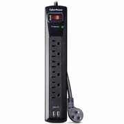 CyberPower Professional 6-Outlet Surge Protector 4' Cord CSP604U