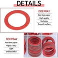 thumbnail image 4 of 600pcs Fibre Washer Kit 12 Size Red Steel Paper Fiber Flat Washer Kit Flat Ring Seal Assortment Kit, 4 of 4