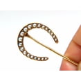 thumbnail image 6 of LOT OF (6) ANTIQUE HAT PINS COLLECTOR CLASSIC HORSESHOE JICKEY IRISH CLOVER, 6 of 6
