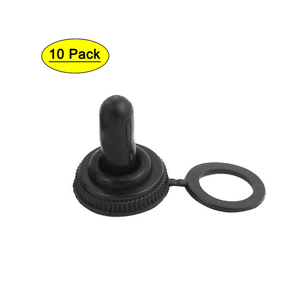 10Pcs 12mm Thread Waterproof Toggle Switch Boot Rubber Cover Cap Protector