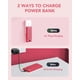 thumbnail image 5 of VRURC Portable Charger Built-in Cables and AC Wall Plug, USB C Power Bank 10000mAh, 2023 Upgraded Version Phone Charger Compact Lightweight External Battery Pack for Smart Phones, Tablets etc-Red, 5 of 5