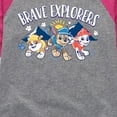 thumbnail image 3 of Paw Patrol - Brave Explorers - Toddler And Youth Girls Raglan Graphic T-Shirt, 3 of 5
