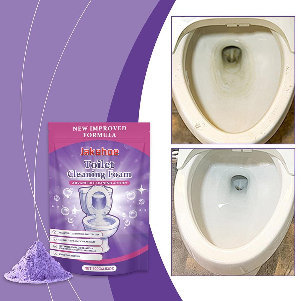 Fizzclean Toilet Cleaner, Fizzclean Toilet Cleaning Foam, Fizzclean Foam for Sparkling Clean Toilet, Touch Free Foaming Toilet Cleaning Foaming Powders