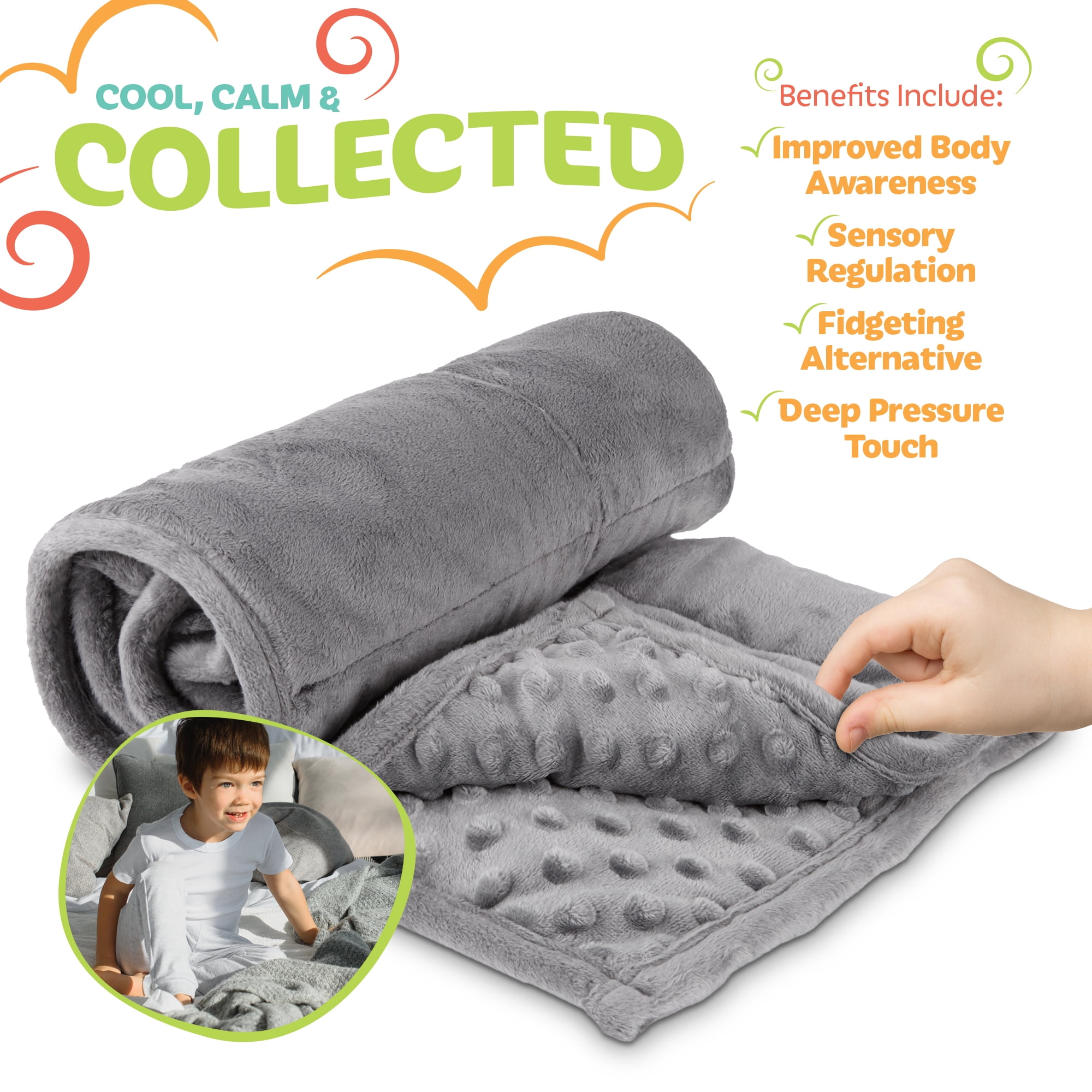 Modern Innovations Weighted Lap Blanket Grey 7Lb