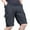 Black, variant on hoksml Men Fashion Cargo Shorts Casual Comfy Solid Color Multiple Pockets Drawstring Adjustable Legs Regular Hiking Short Five-quarter Length Trousers