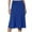 Blue, variant on yillto Women's Midi Skirts High Waist Lounge Loose Summer Ladies Lightweight Flare Skirt S-3XL