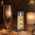 thumbnail image 3 of Vela LED Parpadeante Velas Sin Llama Integradas Con Luces Cadena Hadas, 3 of 9