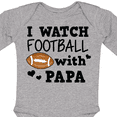thumbnail image 4 of Inktastic I Watch Football with My Papa Boys Long Sleeve Baby Bodysuit, 4 of 5