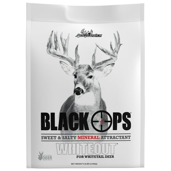 Ani-Logics Outdoors Black Ops Whiteout Deer Salty Sweet Mineral Deer Attractant, 6.5 lb. Bag. Condition: New