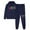 Blue, variant on Bxsruta Athletic Sets for Women, Women's Hooded Long Sleeve Jacket and Pants Sport Set, Loose Casual Tracksuit with Pockets