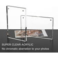thumbnail image 5 of Acrylic Picture Frame 5x7,  Double Sided Magnetic Desktop Display with Gift Box (5 Pack), 5 of 7