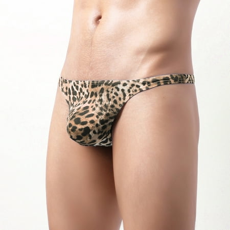 

Pxiakgy lingerie for women Men Fashion T-back Thin Thong Low-Waisted Soft Briefs Underpants Underwear Brown + L