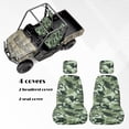 thumbnail image 5 of KUIFORTI Green Camouflage UTV Seat Covers Scratch-resistant Polyester Seats Cover for UTV Compatible with Yamaha Rhino 700 660 450 2004-2021 Rhino Seat Cover Set(4 PCS), 5 of 7