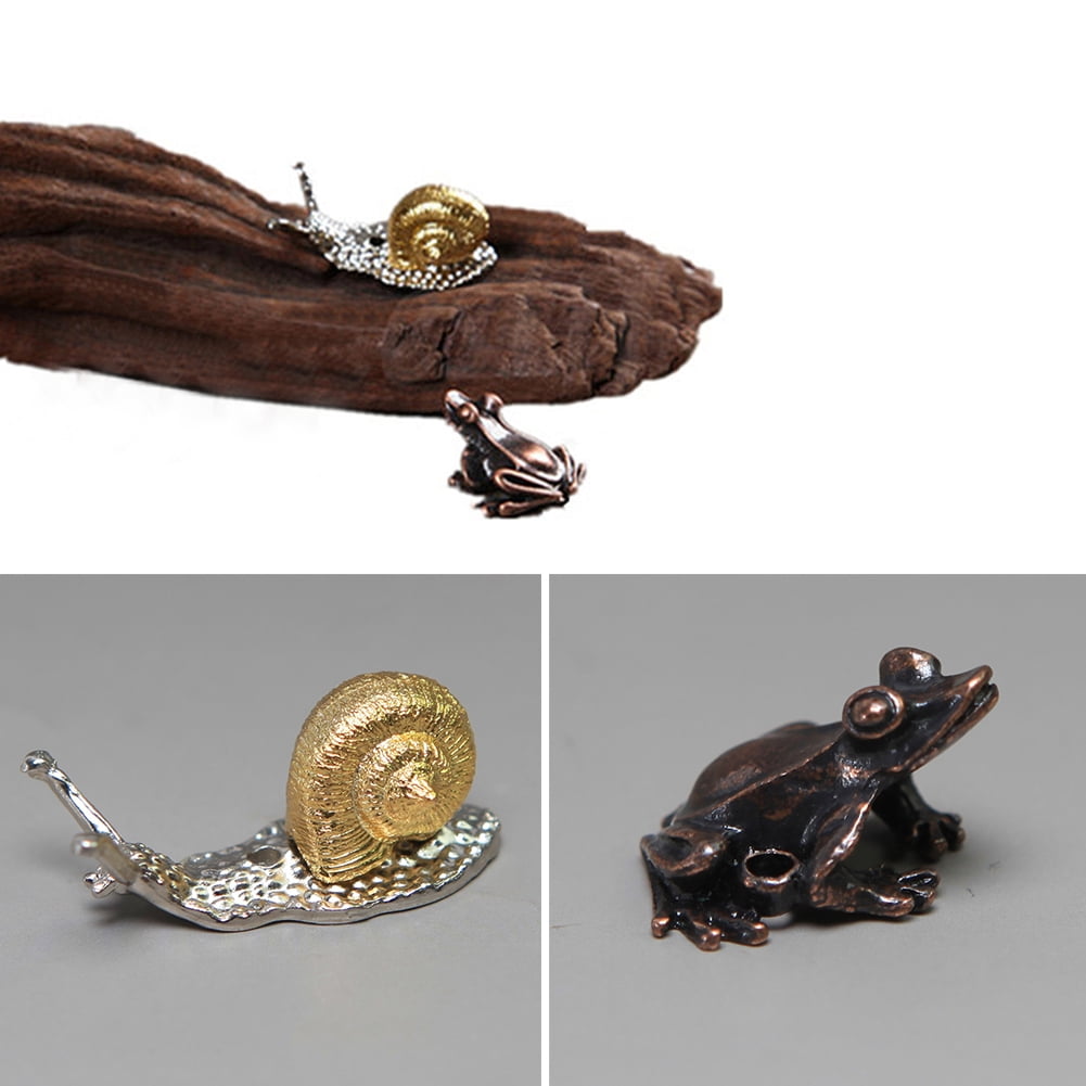 Gold Snail Hearsbeauty Creative Frog Snail Shape Stick Cone Incense Burner Holder Plate Decoration 