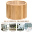 thumbnail image 5 of Mobutofu small lampshades for table lamps Bamboo Lampshade Rounded Square E27/E14 Compatibility 1 PCS, 5 of 5