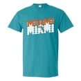 thumbnail image 2 of UGP Campus Apparel Miami Retro Repeat - Sports Team City Pride Tailgating T Shirt - Large - Antique Jade Dome, 2 of 6
