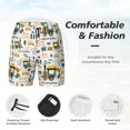 thumbnail image 3 of Fotbe Transportation Cartoon Men’s Swim Trunks Quick Dry Swim Shorts Board Shorts with Mesh Lining-XX-Large, 3 of 9