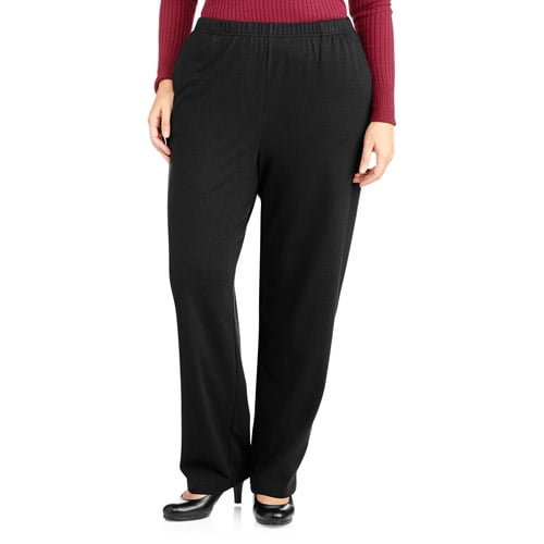 white stag flat front pull on pants