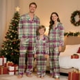thumbnail image 4 of Aoiroe Matching Family Pajamas Christmas Matching Christmas Pajamas Christmas Family Pajamas Long Pajamas for Men Set Cotton Pajamas for Men Matching Christmas Pajamas for Couples Dad—Purple 3XL, 4 of 9