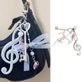 thumbnail image 2 of Fogun Creative Bowknot Keychain Music Note Pendant Resin Texture Suitable for Music Lovers and Cartoon Enthusiasts Present, 2 of 2