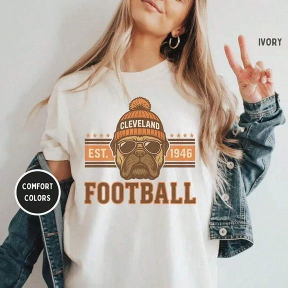 Vintage Cleveland Football T-Shirt, Retro Cleveland Tee Shirt,  Unisex Top, Sports Fan Gift