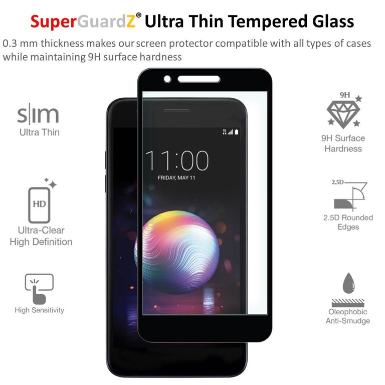 2 Pacchi Proteggi Schermo Per LG K8 2017 – Pellicola In Vetro Temperato 0,26mm HD, 9H Anti Graffio (Solo Parte Piatta, Non Full Cover)