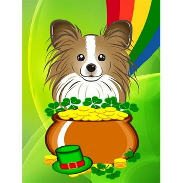 Carolines Treasures BB1992GF Papillon St. Patricks Day Flag Garden