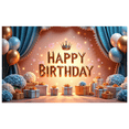 thumbnail image 7 of Decorative Balloons Happy Birthday Banner Floral Design Gift Boxes for Party Celebration Indoor Decoration, 7 of 7