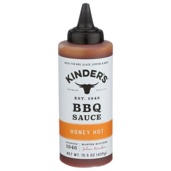 Kinder's Honey Hot BBQ Sauce 15.5 oz Pack of 2