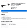 thumbnail image 2 of Rear Sway Bar Link - Compatible with 2011 - 2015 Lincoln MKX 2012 2013 2014, 2 of 2